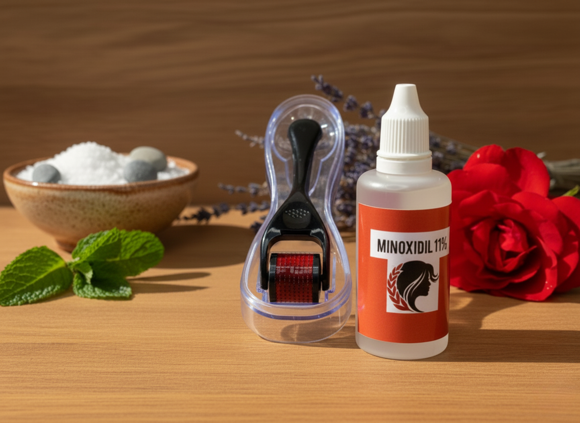 Minoxidil 11% & Dermaroller